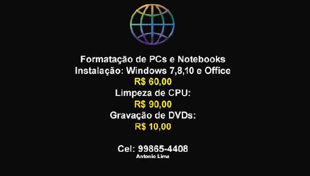 Foto 1 - Formatao pcs e notebooks
